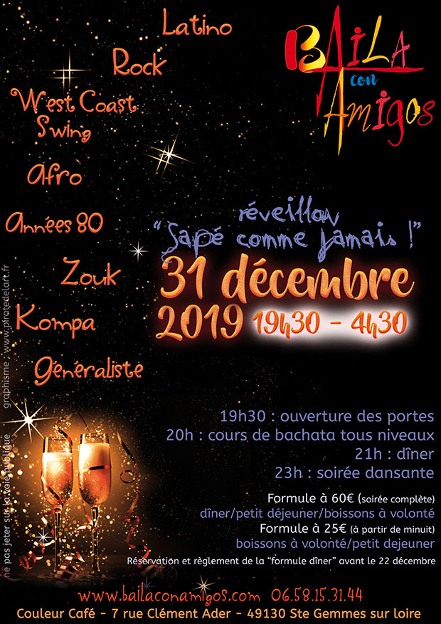 Réveillon du 31 décembre 2019 : Sapé comme jamais !