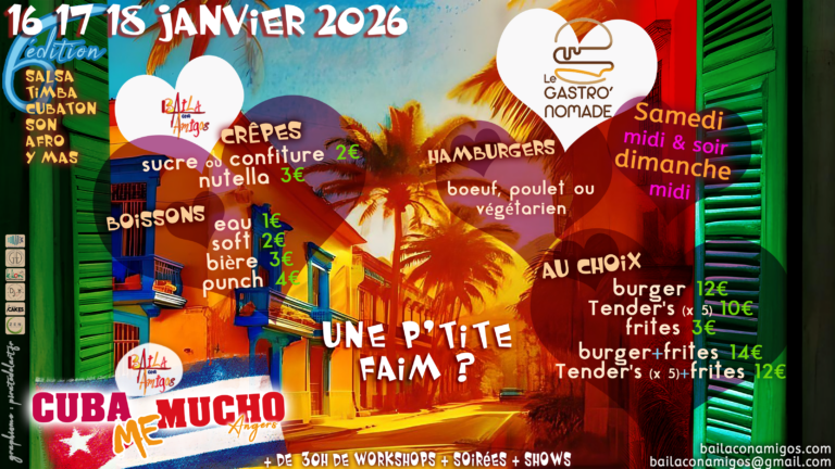 Cuba me Mucho 6 - Angers - janvier 2026 - une p'tite faim ?